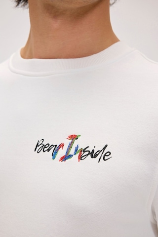 Bad Bear Splashy Erkek Baskılı Sweatshirt - Beyaz