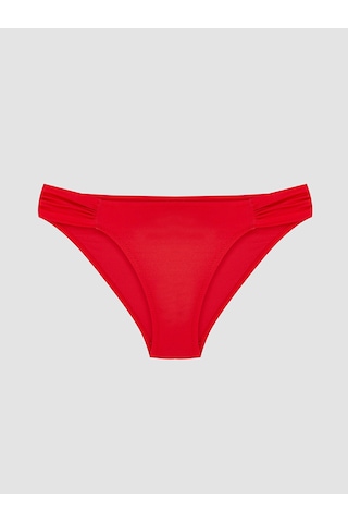 Lcw Dream Kırmızı Büzgülü Kadın Bikini Altı