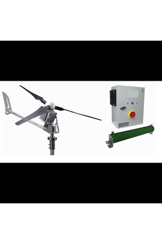 İstabreeze 1500 W 24 V Korumalı Rüzgar Türbini + Hibrit Şarj Kontrol Cihazı