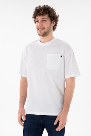 U.S. Polo Assn. Erkek Comfort Fit Bisiklet Yaka Beyaz Tişört 50305990-VR013
