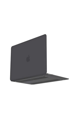 Newface Apple MacBook Uyumlu Pro 13 2021 Apple MacBook Uyumlu Buzlu Kapak - Füme