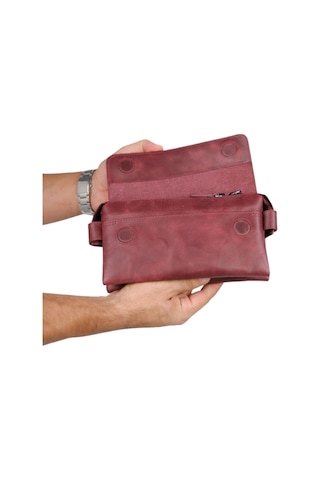 Mft Leather Hakiki Deri Unisex El Çantası Boliva 9874 Tiguan Bordo