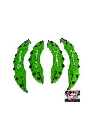 Yeşil Brembo Üstü Baskılı Kaliper Kapağı 4'Lü Set