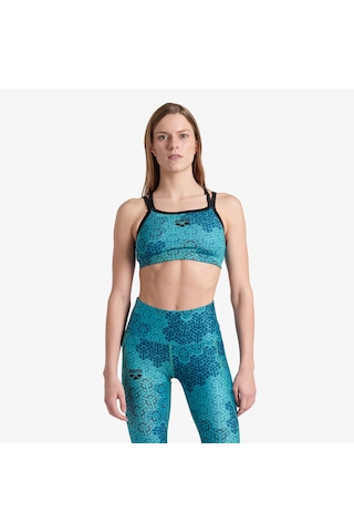 Arena Seamless Tank Kadın Mavi Bra - 005719 Mavi