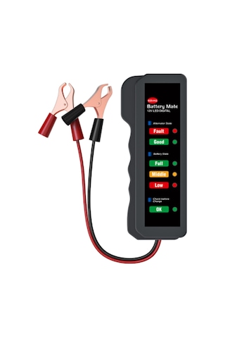 Symbee 12v Otomobil Akü Test Cihazı - Akü Pil Kontrol Cihazı Abs Malzeme