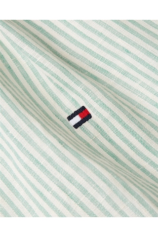 Tommy Hilfiger Ess Lınen Relaxed Shırt Kadın Yeşil Gömlek - Ww0ww44679 Yeşil