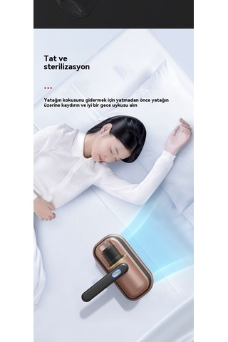 Jian Fan Evşarj Edilebilir Akar Temizleme Aleti Büyük Emişçiftçi Vuruşlu Ultraviyole Sterilizasyon Akar Temize Elektrikli Pürge Yatağıaltın