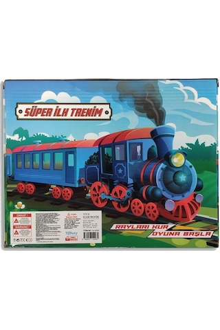 Uj Toys Pilli Raylı Vagonlu Oyuncak Tren Seti Uj6101