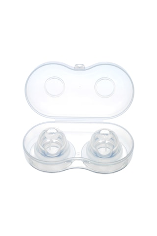 Hangfox Anne Bebek Beslenirken Kullanan Silikon Meme Ucu Koruması 2'li Paket - Saklama Kutulu, Düz/kısa/girişik Uçları Düzeltir