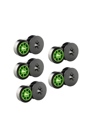 Teltree Lm-370/380/390/550a/e Uyumlu 12mmx50m Siyah Karbon Şerit - 5 Adet Paket