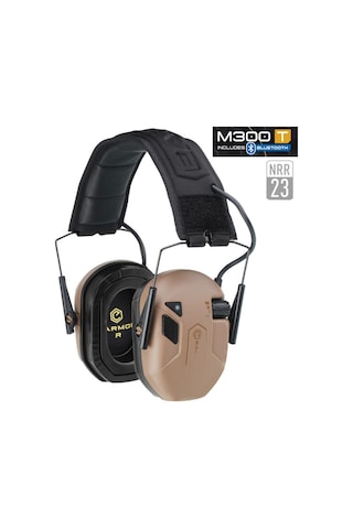 Earmor M300t Bluetooth Elektronik Atış Kulaklığı Kulak Koruma Cayote Brown Kahverengi M300t-cb