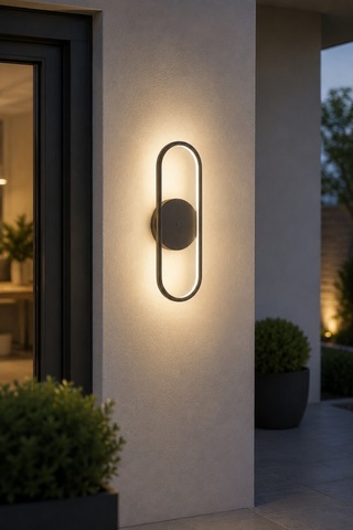Zzez Aplik Modern Tasarım Kahverengi - Gün Işığı Ledli Banyo - Mutfak - Salon Led Duvar Aplik