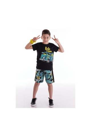 Denokids Mshb&g Vosvos Hawai Erkek Çocuk Şort Takım Çok Renkli