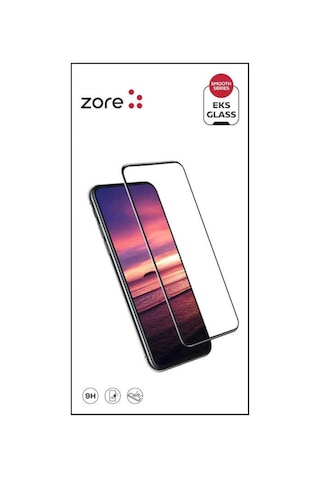 Apple Uyumlu iPhone 8 Plus Zore Eks Cam Ekran Koruyucu-Siyah