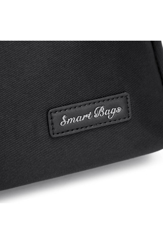 Smart Bags Twill Dimi Kumaş Kadın Omuz Çantası 3325 Siyah