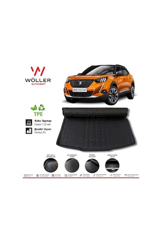 Peugeot 2008 Bagaj Havuzu 2019 Sonrası 3D Wöller Ultraflex