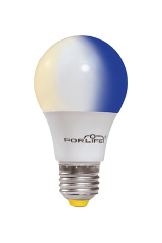 9W+2W E27 Mavi 6500K 3 Kademeli Renkli Led Ampul