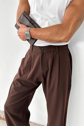 Kahverengi Basic Premium Kumaş Pantolon Kahverengi
