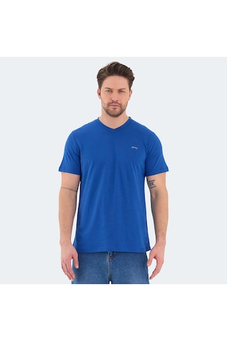 Slazenger RIVALDO 5 li Set Erkek Beyaz - Siyah - Gri - Yeşil - Saks Mavi Tişört