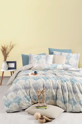 Lastikli Çarşaflı Tek Kişilik Nevresim Takımı Rond Çok Renkli