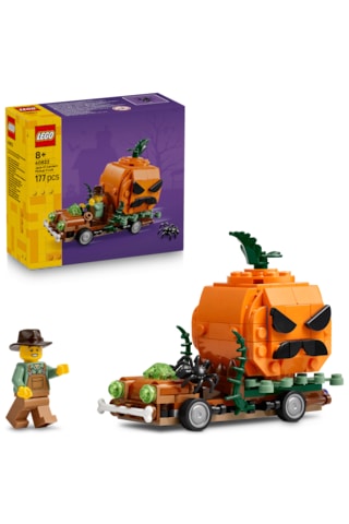 LEGO® Bal Kabağı Kamyoneti 40822 – 8 Yaş ve Üzeri Çocuklar için Cadılar Bayramı Temalı El Sanatları Oyuncak Yapım Seti (194 Parça)