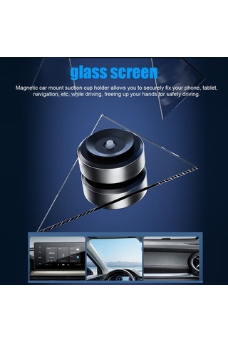 Pazly 360 Derece Dönen Şarj Edilebilir Manyetik Telefon Tutucu - Güçlü Vakumlu, Kullanışlı