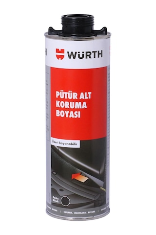 Würth Siyah Pütür Oto Araç Koruyucu Alt Koruma Boyası 1000 ML N11.29