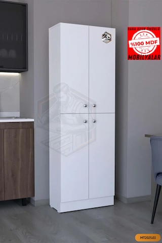 Mobilyanı Tasarla Tamamı Mdf 4 Kapılı Ve 5 Gizli Raflı Kiler...