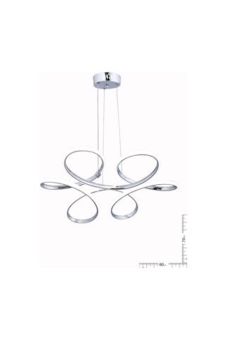 Daisy Sarkıt Krom Avize Krom