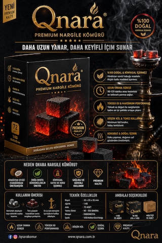 Q Nara Nargile Kömürü 1 Kg
