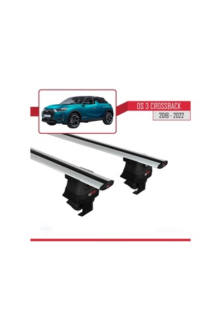 Ds 3 Crossback 2018-2022 Arası İle Uyumlu Ace-4 Ara Atkı Tavan Barı Gri