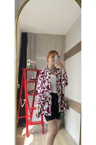 Kadın Desenli Gömlek 001