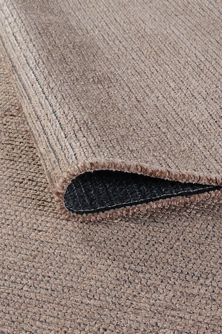Modern Desenli Yıkanabilir Şönil Dokuma Saçaklı Kaymaz Taban Salon Mutfak Halı Kilim Vizon