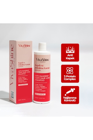 Vivashine Kepek Ve Saç Dökülme Karşıtı Şampuan Tüm Saç Tipleri