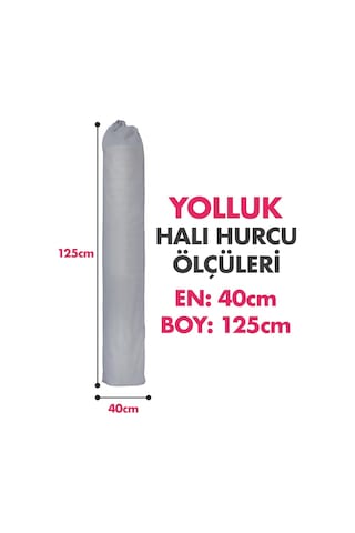 Halı Hurcu, Halı Saklama Kılıfı, Halı Organizeri Gri, Yolluk Hurcu Çok Renkli
