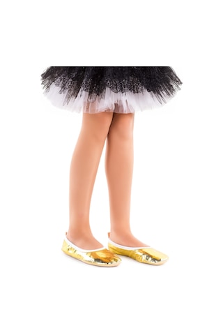 Kiko Kids Prom 7525 Kız Çocuk Pisi Pisi Balo Dans Gösteri Ayakkabısı Altın