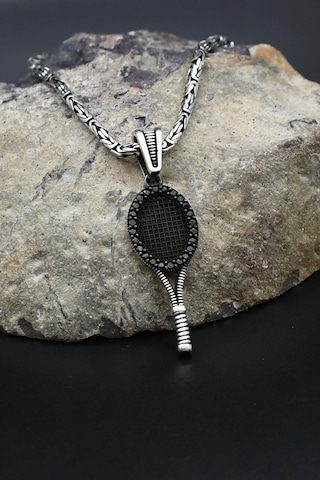 Tenis Raketi 925 Ayar Gümüş Kral Zincir 2mm 902415 Gümüş