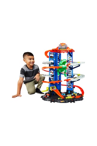Hot Wheels Hw Robotik T-rex Ultimate Garaj Hot Wheels Robotik T-rex Ultimate Garaj, 100'den Fazla Aracı Kolayca Saklayabilir Gjl14 Gjl14
