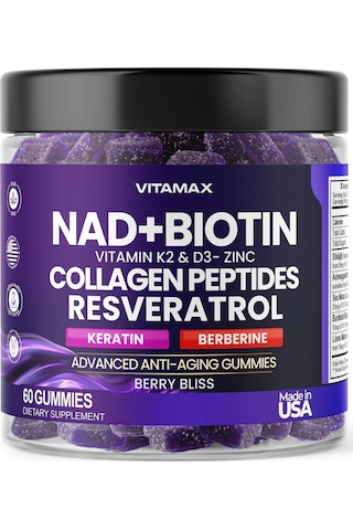 Nad + Biotin K2 & D3 60 Gummies
