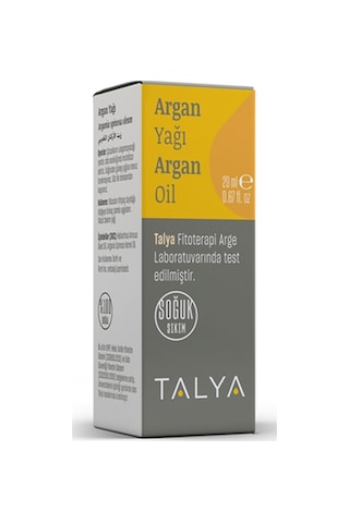 Talya Soğuk Sıkım %100 Saf ve Doğal Argan Yağı 20 ML
