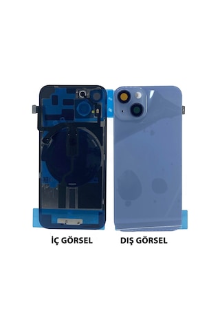 Teknonet Apple Uyumlu iPhone 14 Kamera Camlı Batarya Kapağı + 001