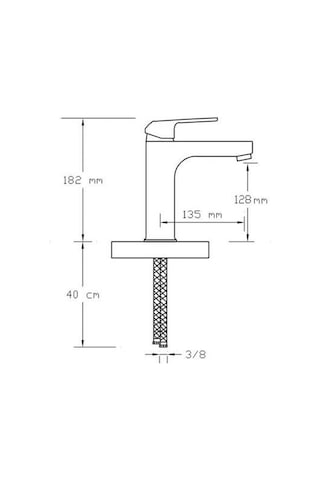 Foma - Mix 3002-b Falcon Mat Siyah Lavabo Bataryası - 3002b Siyah
