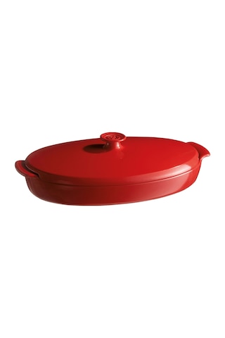 Emile Henry Balık/buğlama/fırın Kabı Oval 2.2 L Kırmızı/burgundy -348443 - Kırmızı/burgundy Kırmızı