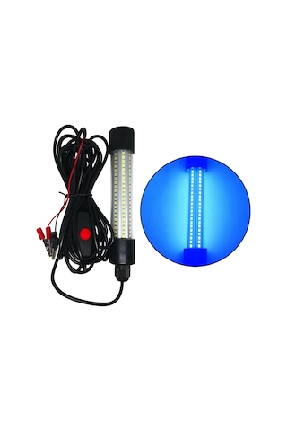Suntek 12 V Led Sualtı Dalgıç Balıkçılık Işık Kalamar Mavi
