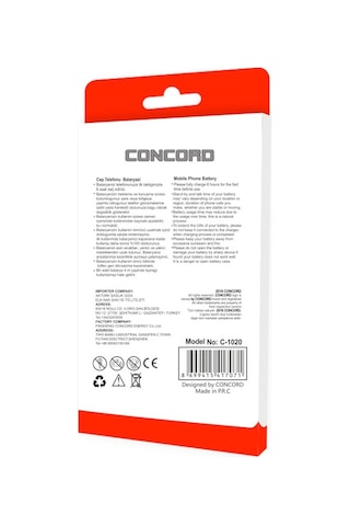 Concord C1020 Nokia BL-5C Batarya