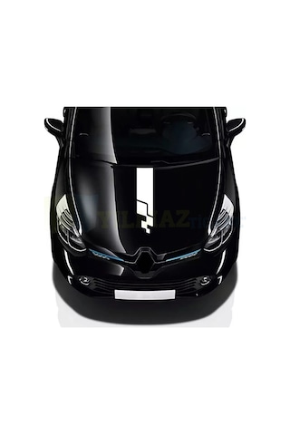 Renault Clio Megan Kadjar Ön Kaput Şerit Oto Sticker Araç Etiket
