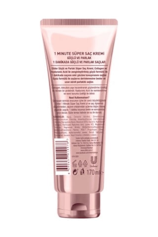 Elidor 1 Minute Güçlü ve Parlak Süper Saç Bakım Kremi 170 ML