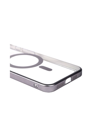 Apple Uyumlu iPhone 15 Pro Max Kılıf Wireless Şarj Özellikli Sert Pc Mat Riksos Magsafe Kapak Kılıf Standart