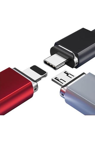 Fitplus Manyetik Mıknatıslı Lightning Hızlı Şarj Kablosu Qc 3.0 S (417855472)