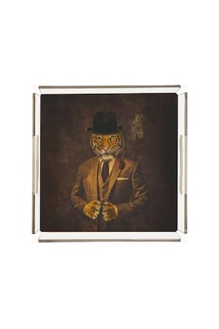Mr. Tiger Pleksi Tepsi 25x25 Cm